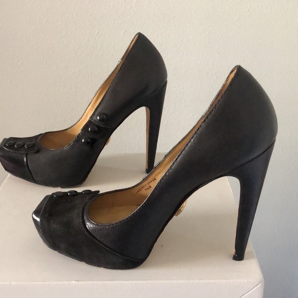 L.A.M.B. Square Toe Leather Pumps - Picture 5 of 10